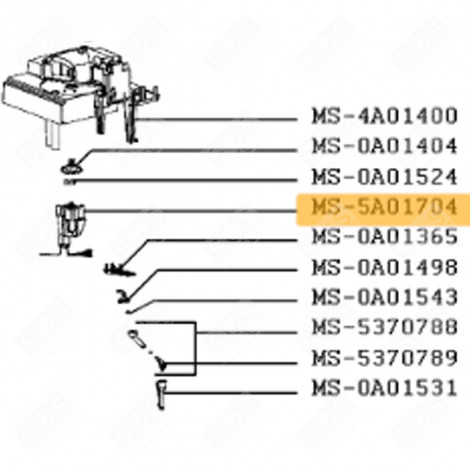 MOTOR (KENNZEICHEN MS-5A01704) KAFFEEMASCHINE, ESPRESSOMASCHINE - MS-5A01704