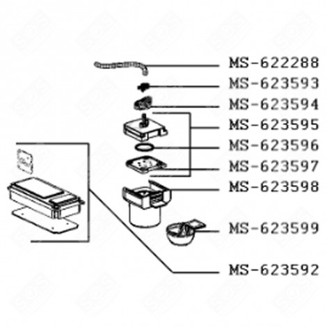 BEHÄLTER (KENNUNG MS-623598) KAFFEEMASCHINE, ESPRESSOMASCHINE - MS-623598