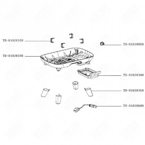 UNTERTEIL RACLETTE, TISCHGRILL, WOK - TS-01028330