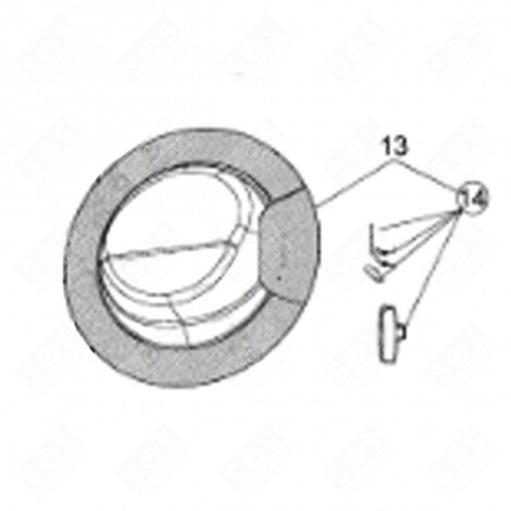 BULLAUGE KOMPLETT, ORIGINAL WASCHMASCHINE - C00542929, 488000542929