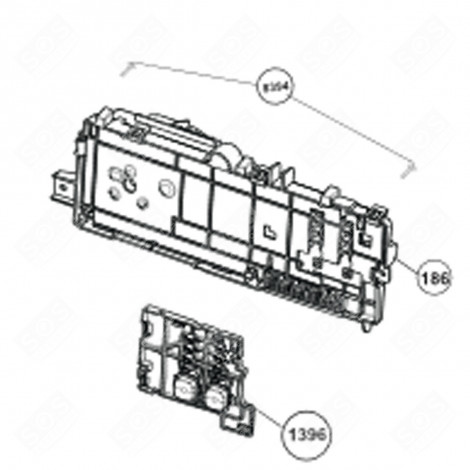 ELEKTRONISCHE KARTE, LEISTUNGSMODUL (KENNZEICHEN 186) WASCHMASCHINE - 2838790370