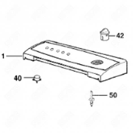 GRAUER KNOPF (KENNZEICHEN 40) WASCHMASCHINE - 1464031077