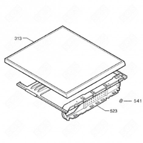 DECKEL OBEN (KENNZEICHEN 313) WASCHMASCHINE - 1321126003
