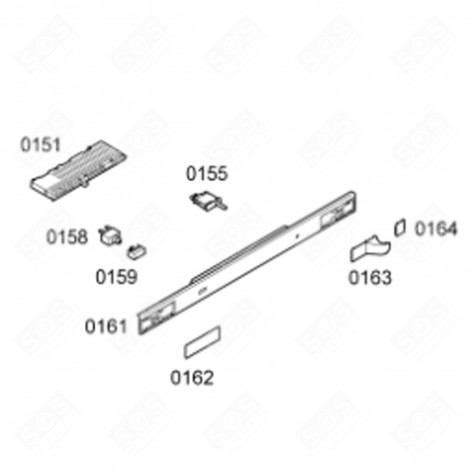 ELEKTRONISCHES STEUERMODUL (KENNZEICHEN 151) KÜHLSCHRANK, GEFRIERSCHRANK - 00753263