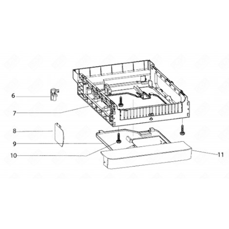 ORIGINAL-BEDIENFELD (KENNZEICHNUNG 11) GESCHIRRSPÜLER, SPÜLMASCHINE - C00387548, 488000387548