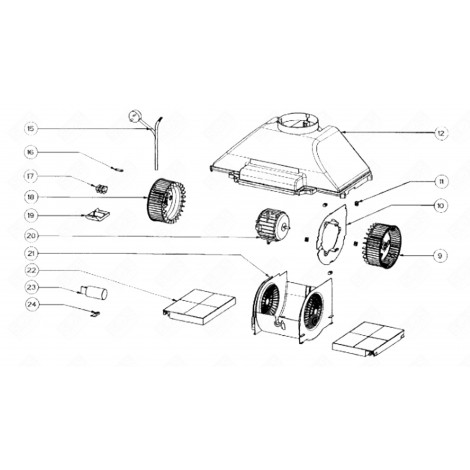 MOTOR (KENNUNG 20) DUNSTABZUGSHAUBE - 50250171001