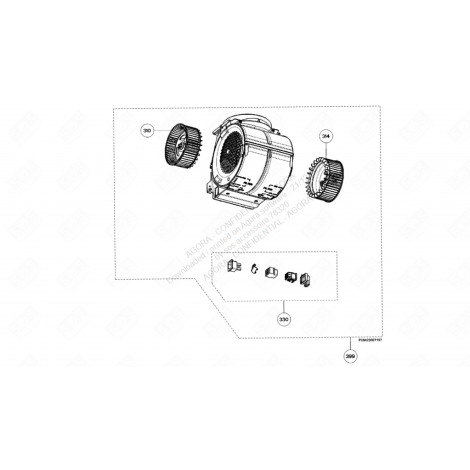 LINKE TURBINE (KENNZEICHEN 310) DUNSTABZUGSHAUBE - 50248787009