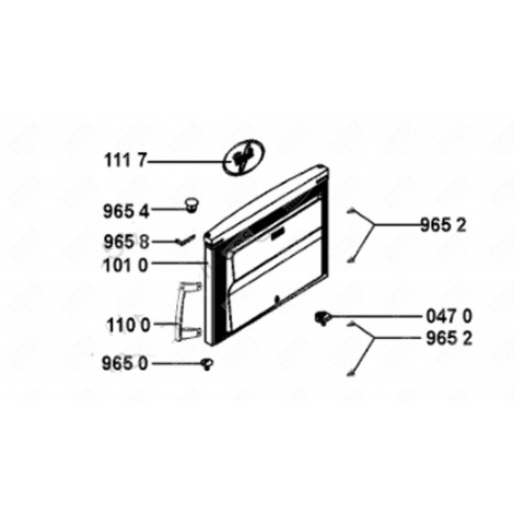 TÜRGRIFF (KENNZEICHNUNG 110 0) KÜHLSCHRANK, GEFRIERSCHRANK - 481249848042