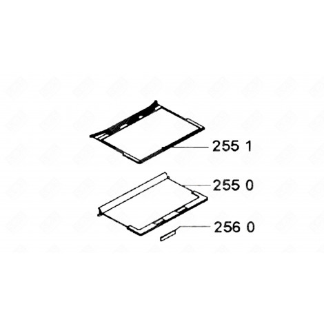 GLASABLAGE (KENNUNG 255 0) KÜHLSCHRANK, GEFRIERSCHRANK - 481245088189