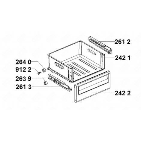 SCHUBLADE (REFERENZ 242 1) KÜHLSCHRANK, GEFRIERSCHRANK - 481241848849