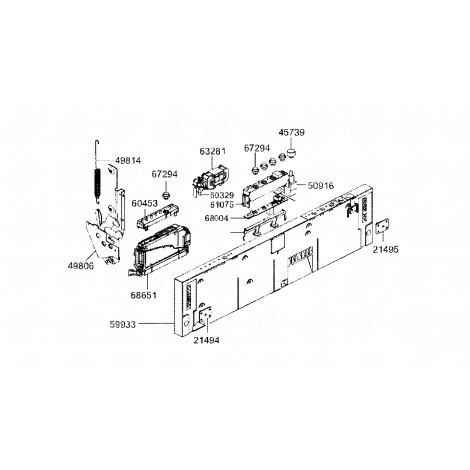 ELEKTRONISCHES MODUL (REFERENZ 6804) GESCHIRRSPÜLER, SPÜLMASCHINE - 811650608