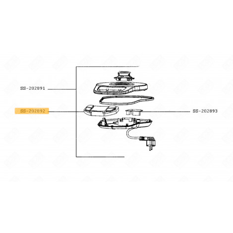 ELEKTRONISCHE STEUERUNGSKARTE (REFERENZ SS-202892) WASSERKOCHER, KARAFFE - SS-202892