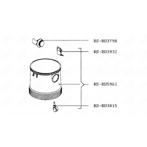 RAD (BEZ. RS-RU3815) STAUBSAUGER - RS-RU3815