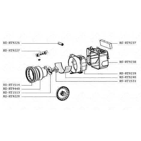 MOTOR (KENNZEICHNUNG RS-RT9440) STAUBSAUGER - RS-RT9440