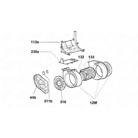 MOTOR (KENNZEICHEN 133) DUNSTABZUGSHAUBE - 93952885