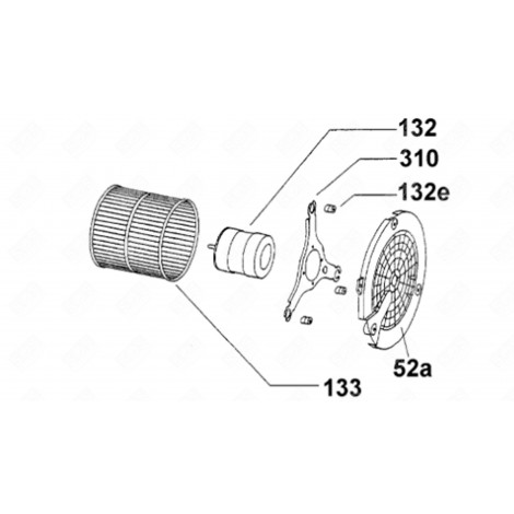 MOTOR (KENNZEICHNUNG 132) DUNSTABZUGSHAUBE - 91943760