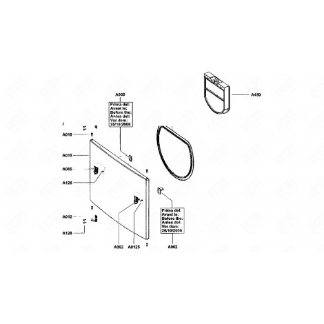 TÜR (REFERENZ A015) WÄSCHETROCKNER - 720573300