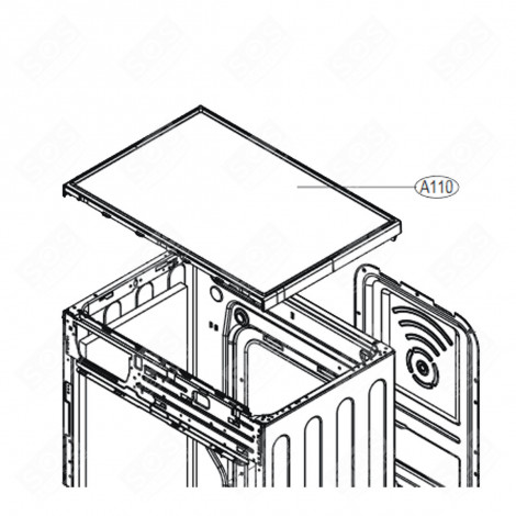 DECKEL BEZUG A110 WASCHMASCHINE - AGU33163336