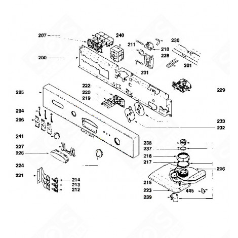 PROGRAMMWÄHLER (KENNZEICHNUNG 106) GESCHIRRSPÜLER, SPÜLMASCHINE - 31X8590