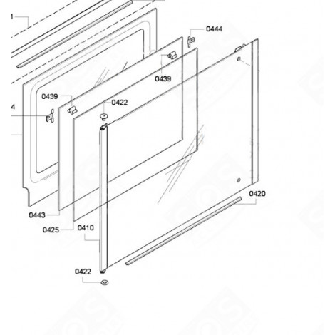 FRONTGLASSCHEIBE BACKOFEN, KÜCHENHERD - 00683012