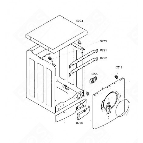 DECKEL (KENNZEICHNUNG 0224) WASCHMASCHINE - 00477512