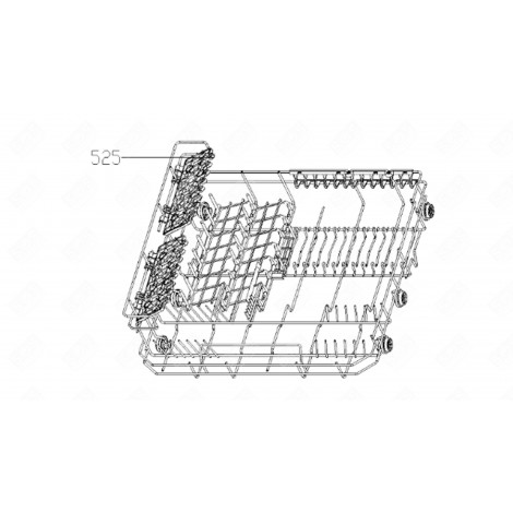KORB (NR. 525) GESCHIRRSPÜLER, SPÜLMASCHINE - 445J31