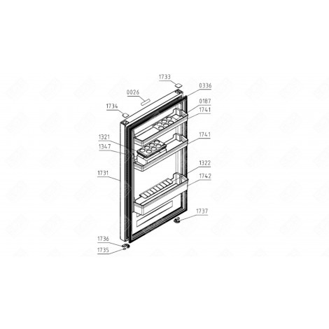 TÜRGUMMI (GEFRIERSCHRANK) KÜHLSCHRANK, GEFRIERSCHRANK - 798470