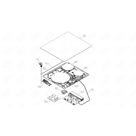 ELEKTRONISCHES MODUL (REFERENZ 1249) KOCHPLATTEN, HERDPLATTEN, KOCHFELD - 795823