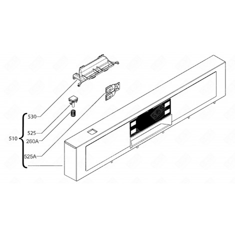 KNOPF-SET (KENNUNG 525A) GESCHIRRSPÜLER, SPÜLMASCHINE - 1174473114