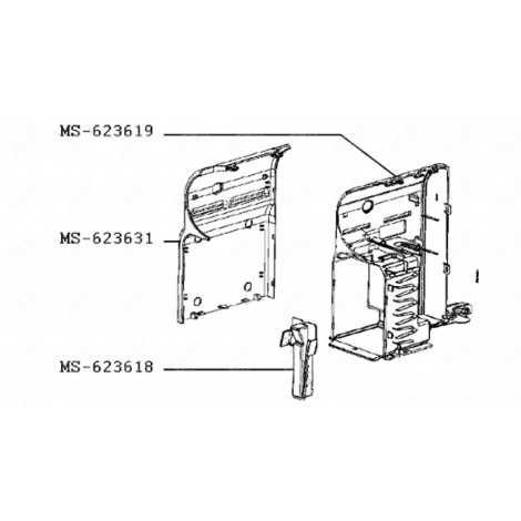 KAPPENFÜHRUNG KAFFEEMASCHINE, ESPRESSOMASCHINE - 500830, MS-623618