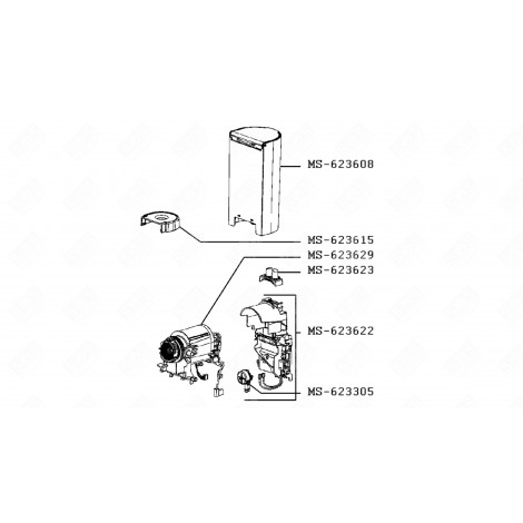 RESERVOIRSOCKEL KAFFEEMASCHINE, ESPRESSOMASCHINE - 500829, MS-623615