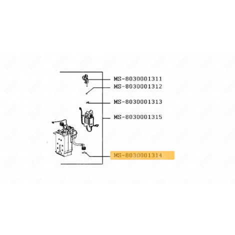 PIN (MS-8030001314) KAFFEEMASCHINE, ESPRESSOMASCHINE - MS-8030001630, MS-8030001314