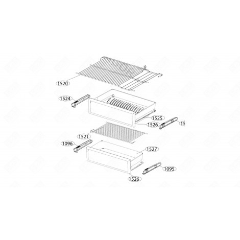 TÜRFACH / ABSTELLFACH KÜHLSCHRANK, GEFRIERSCHRANK - 4869090100