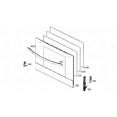 ORIGINALVORDERGLAS BACKOFEN, KÜCHENHERD - 3578708418