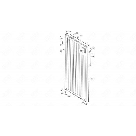 GEFRÄSTE KOPFSCHRAUBE (KENNZEICHNUNG 520) KÜHLSCHRANK, GEFRIERSCHRANK - 4098320