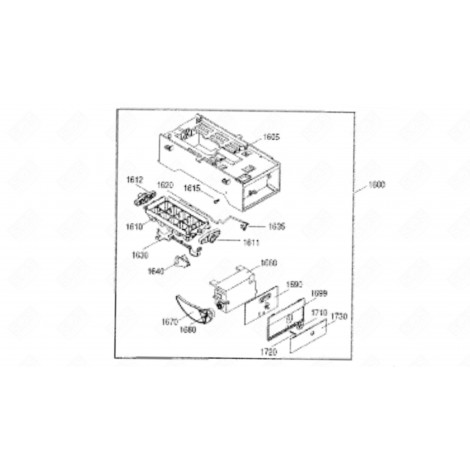 ROHR (KENNZEICHNUNG 1635) KÜHLSCHRANK, GEFRIERSCHRANK - 6030691