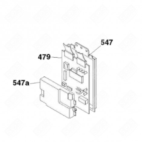 ELEKTRONISCHE KARTE, PROGRAMMIERTE MODUL (KENNZEICHNUNG 479) WASCHMASCHINE - 49025666