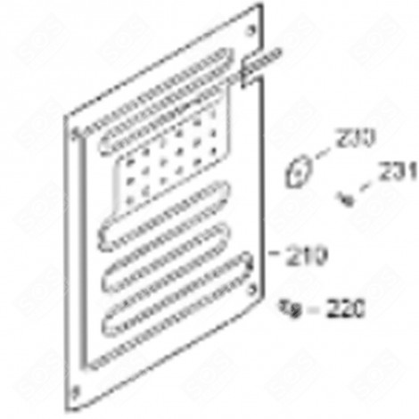 VERDAMPFER (KENNZEICHNUNG 210) KÜHLSCHRANK, GEFRIERSCHRANK - 5940735