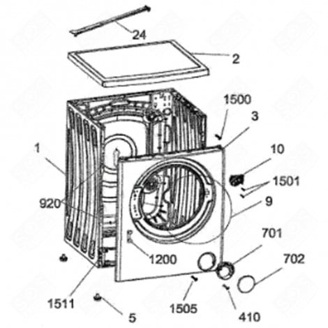 DECKELOBERSEITE WASCHMASCHINE - 42034826