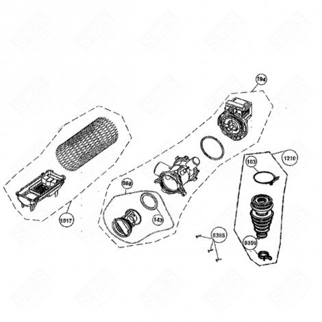 ABLAUFPUMPE (KENNZEICHEN 194) WASCHMASCHINE - 49138