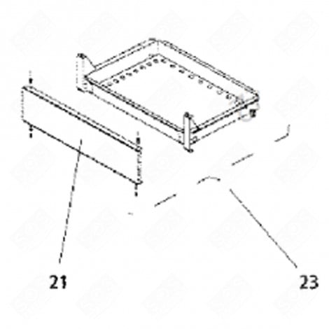 SCHUBLADE (KENNZEICHNUNG 23) BACKOFEN, KÜCHENHERD - 95X3343