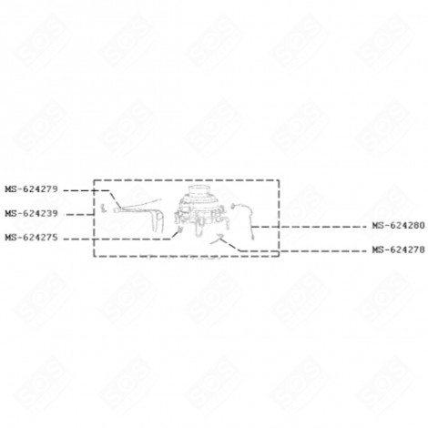 DICHTUNG/DÜSE (KENNZEICHNUNG MS-624275) NESPRESSO VERTUO PLUS KAFFEEMASCHINE, ESPRESSOMASCHINE - MS-624275