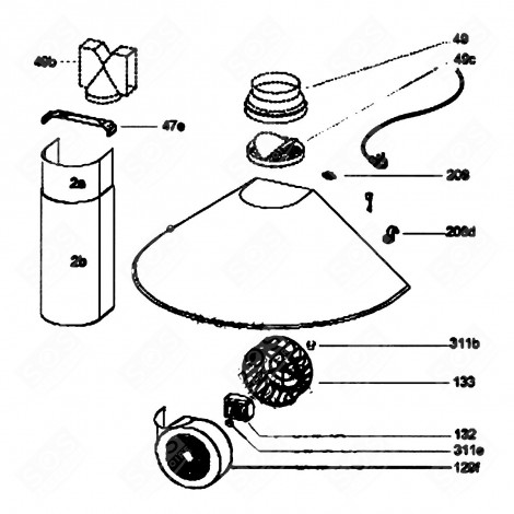 PROPELLER (KENNZEICHEN 133) DUNSTABZUGSHAUBE - 91943479