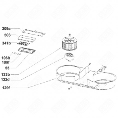 STEUERBOX (BEZUG 55) DUNSTABZUGSHAUBE - 91943466