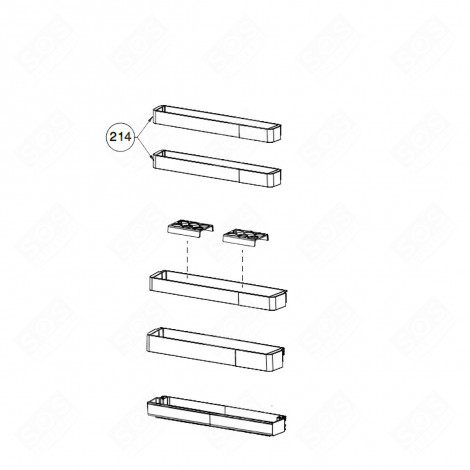 BALCONNET DE PORTE REPÈRE 214 KÜHLSCHRANK, GEFRIERSCHRANK - 5734680200