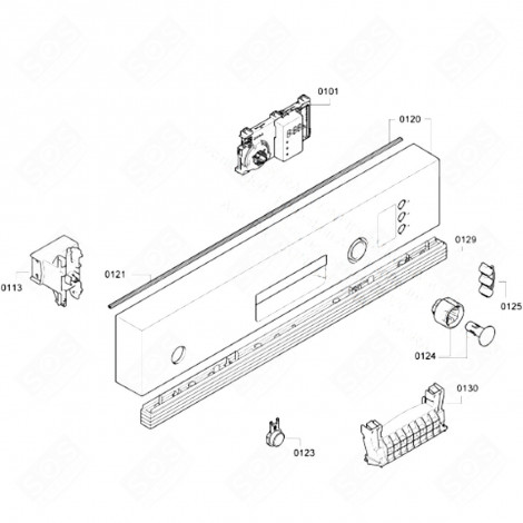 BEDIENELEMENT (BEZUGSNUMMER 120) GESCHIRRSPÜLER, SPÜLMASCHINE - 00704899