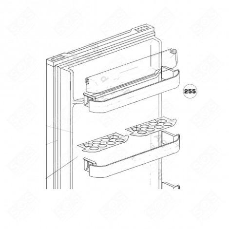 OBERSTES FACH REPRÄSENTANT 255 KÜHLSCHRANK, GEFRIERSCHRANK - 4138540300