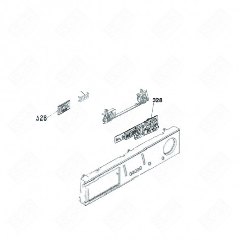 ELEKTRONIKPLATINE, STEUERUNGSMODUL (NR. 328) WASCHMASCHINE - AS0040561