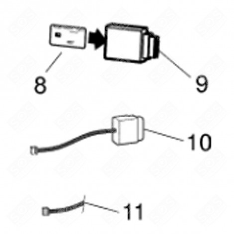 ELEKTRONISCHES MODUL (REFERENZ 8) KÜHLSCHRANK, GEFRIERSCHRANK - C00310718