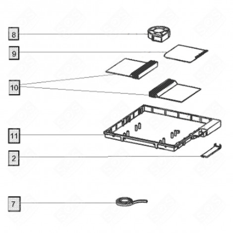 MODUL (KENNZEICHNUNG 11) KOCHPLATTEN, HERDPLATTEN, KOCHFELD - 0A101880